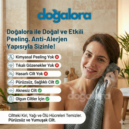 Doğalora Peeling Antibakteriyel Duş Havlusu